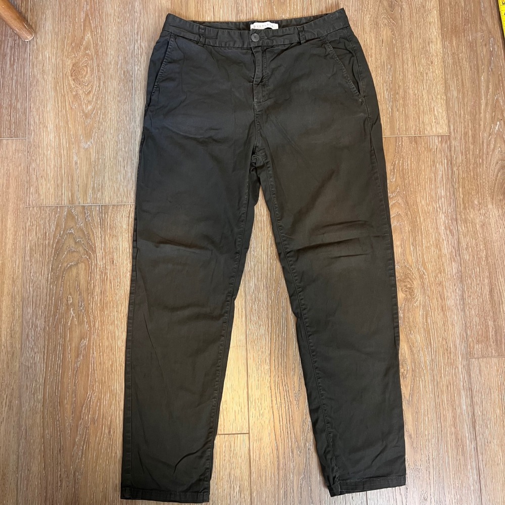 EVERLANE Dark Gray Straight Leg Chinos Pants Women Size 32